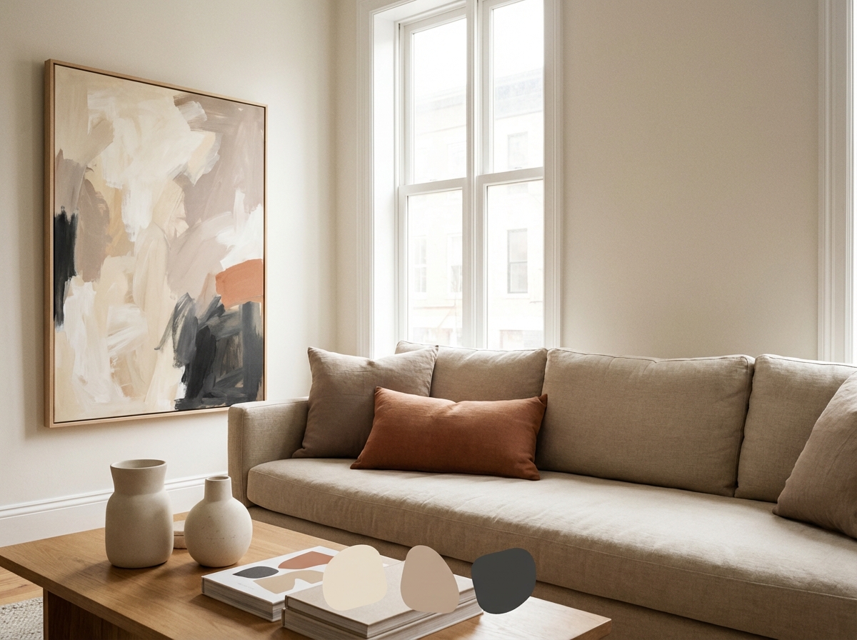 Cómo combinar los colores del arte mural IA con tu habitación