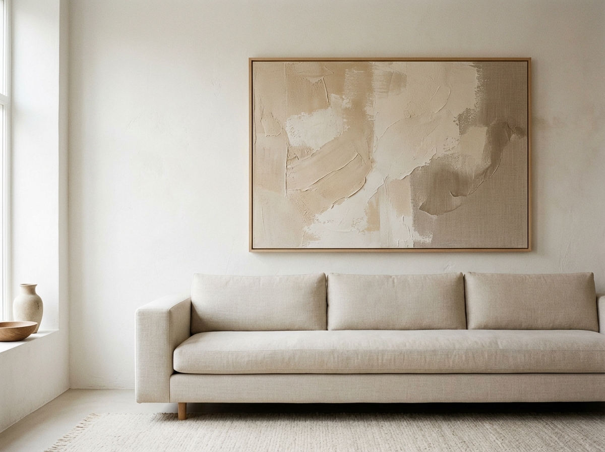 Prompts d'art mural IA minimaliste